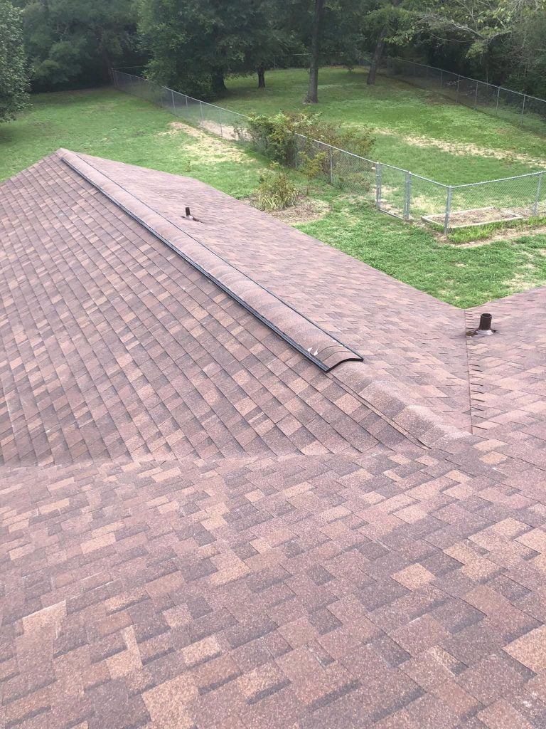 new roof done by east texas roofing team