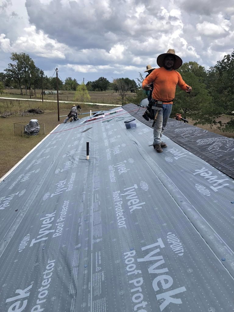 East Texas Roofing's new roof installation