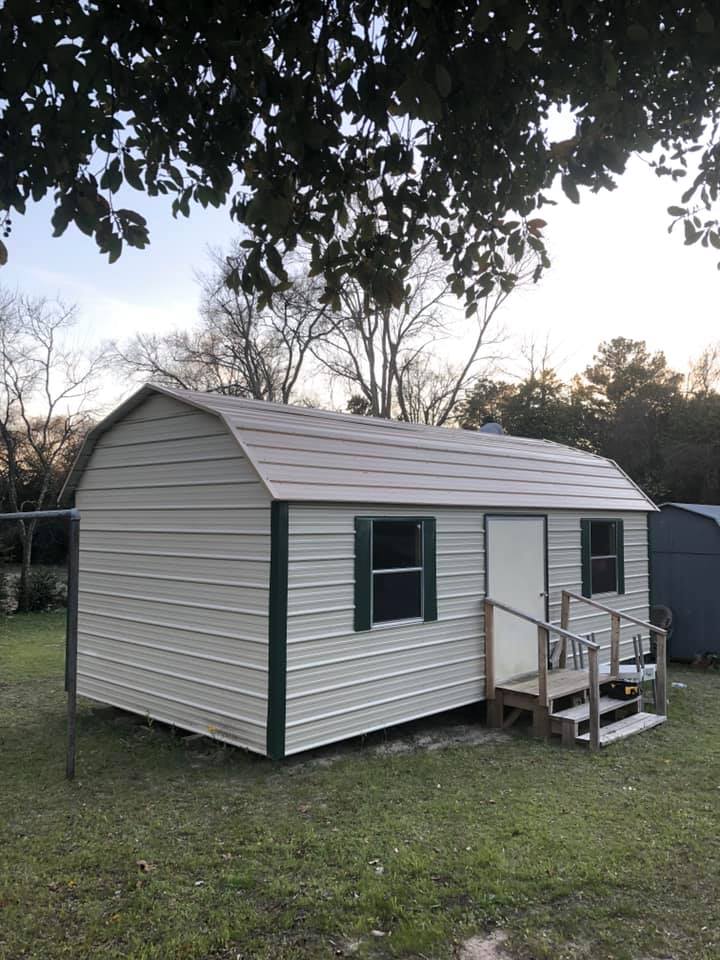 new roof on shack
